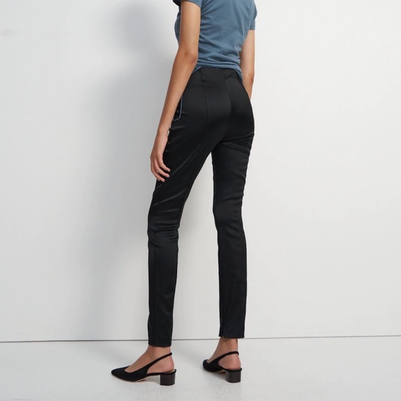 Theory Pants - Theory Black Stetch Satin Skinny Legging Size 4 New WithTag